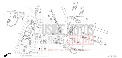 HANDLE PIPE/TOP BRIDGE NC750SAJ de 2018